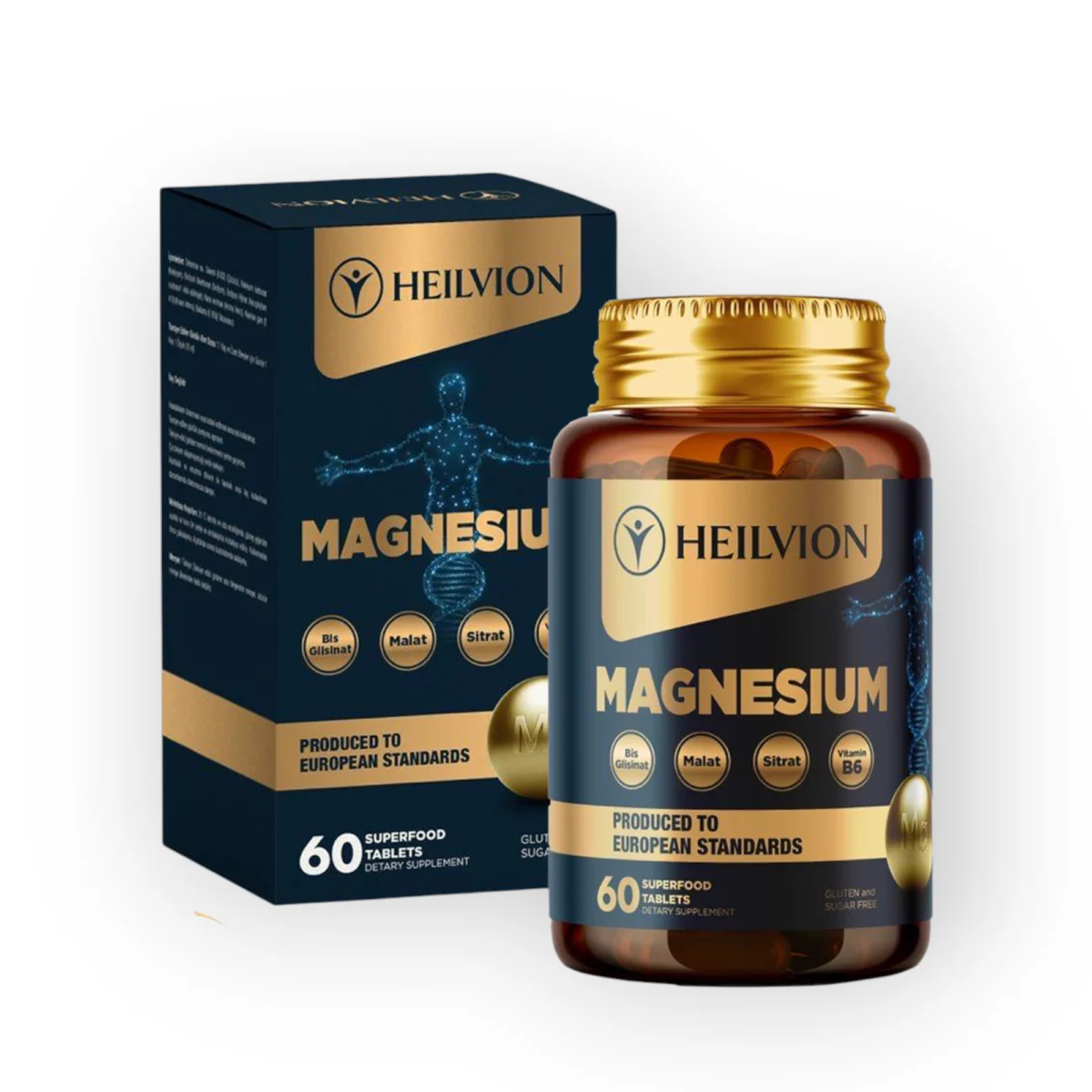 Heilvion Magnezyum Kompleks 60 Tablet