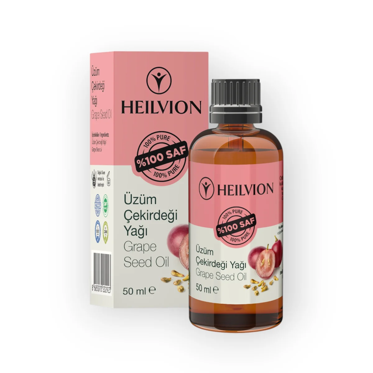 Heilvion Üzüm Çekirdeği Yağı 50 ml